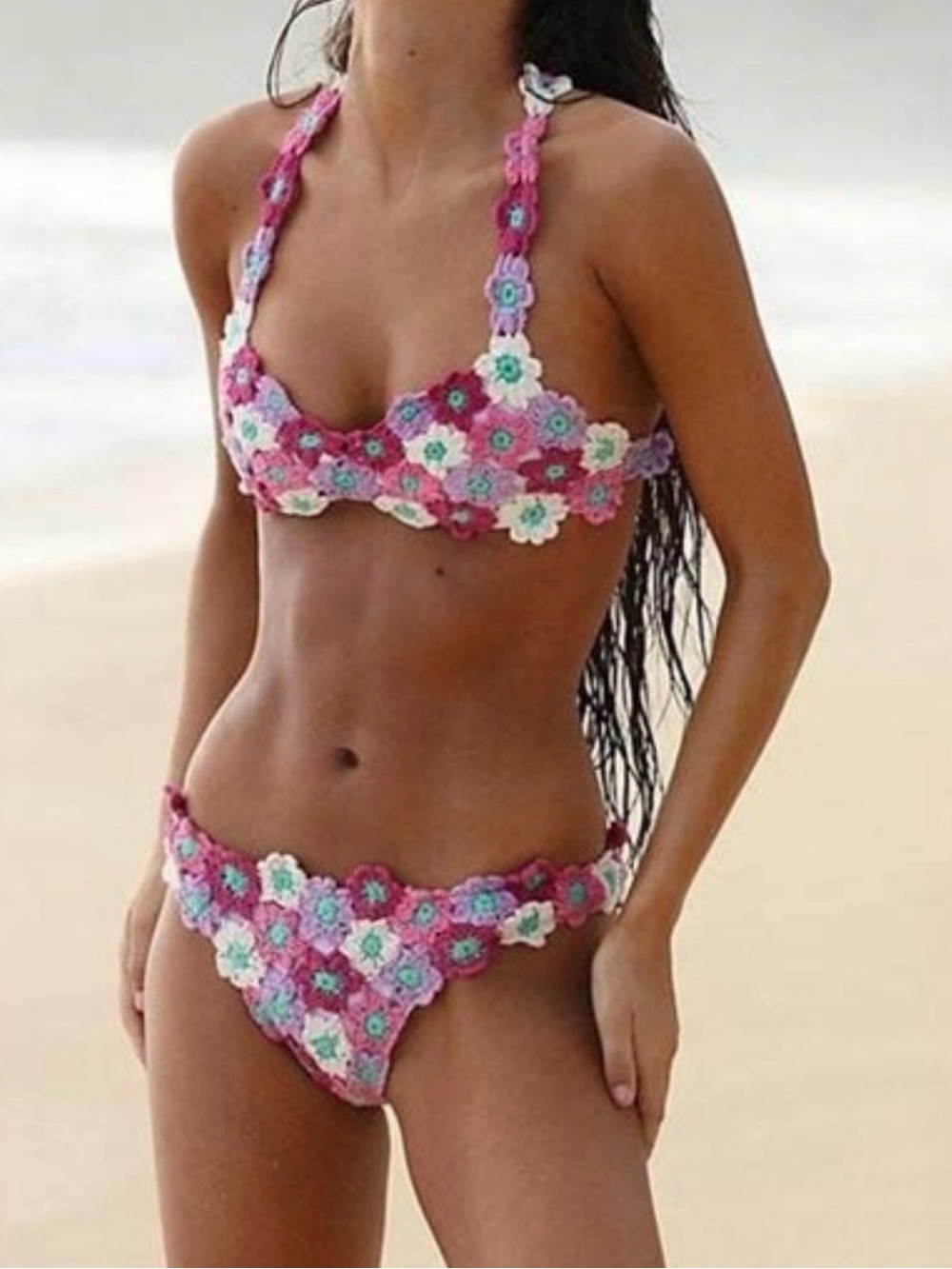BEACH RIOT Shannon Bikini Top and Kaylin Bottoms Size Large NWT